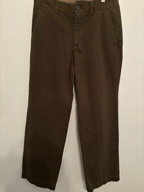 Express Men's Classic Straight Chino Pants Brown 30x30